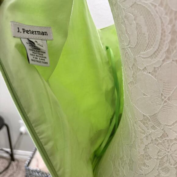 J Peterman Spring Silk blend V-neck sleeveless wrap Midi Dress Party Wedding - Picture 9 of 10